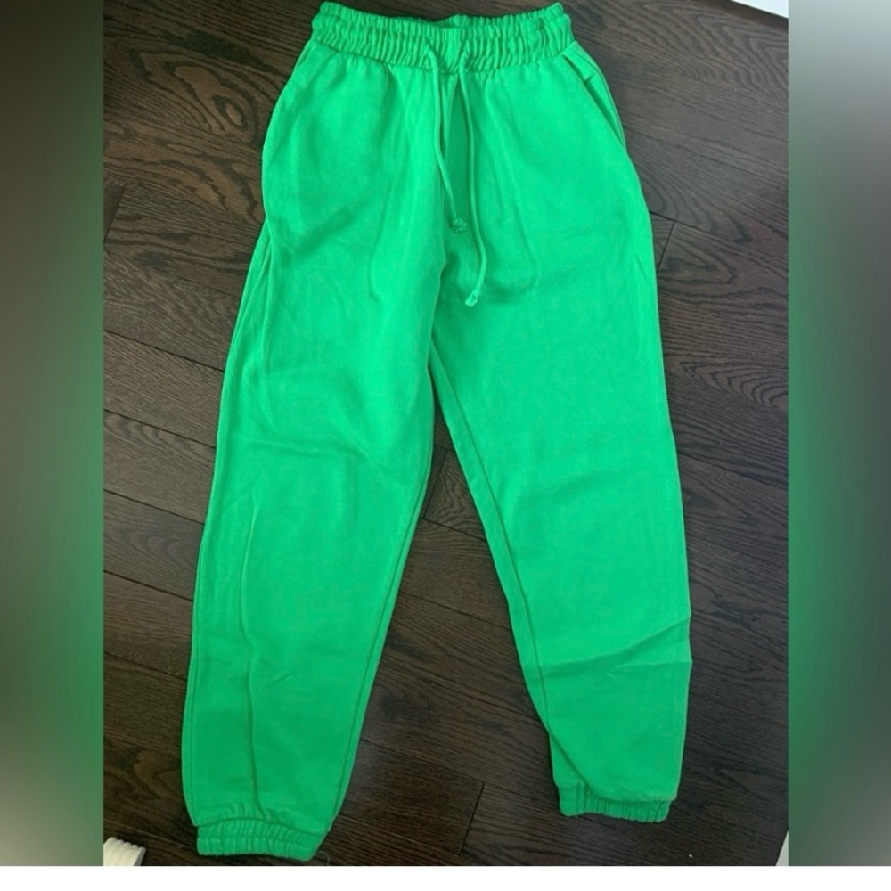 Green Women Joggers